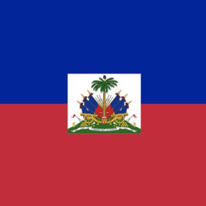 The flag of haiti.